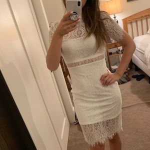 White lace dress